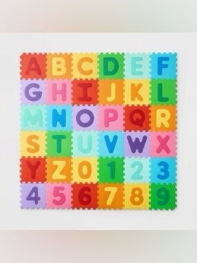 5' x 5' ABC Floor Mat Set - 36pc